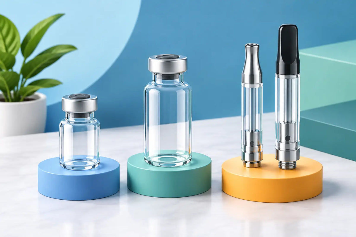 Vial Größen Guide für 3 ml, 10 ml und Kartuschen