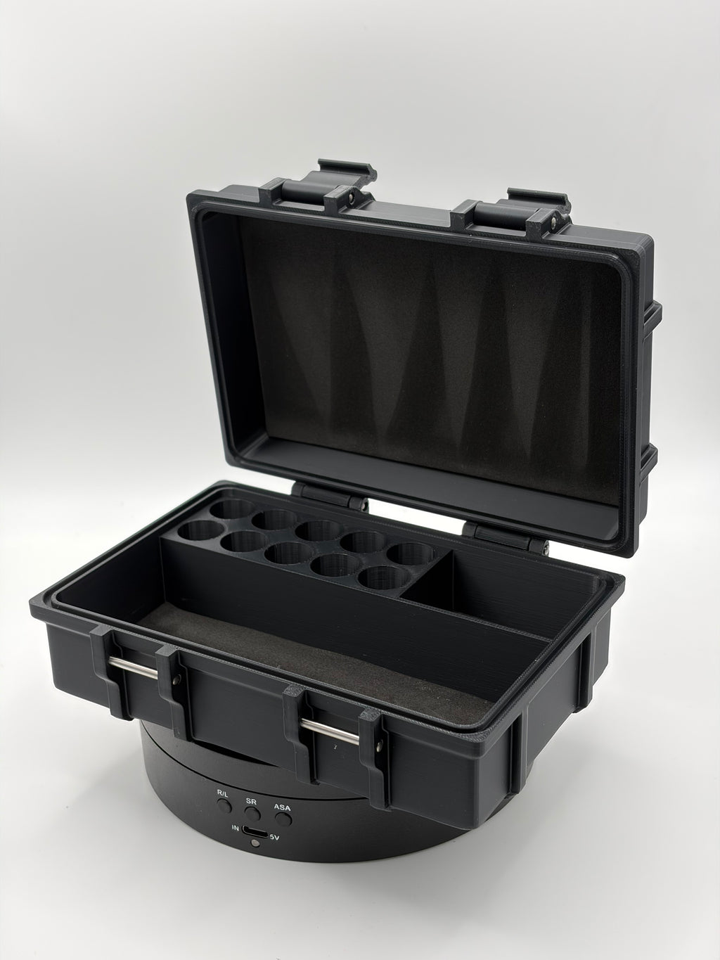 Robin Fit Vial Storage Box 10 V2, praktische Aufbewahrungsbox für Vials, mit stabiler Konstruktion und Platz für 10 Vials.