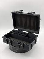 Robin Fit Vial Storage Box 10 V2 für 10 × 3-ml-Vials, stabile Aufbewahrungsbox aus Kunststoff mit transparentem Deckel