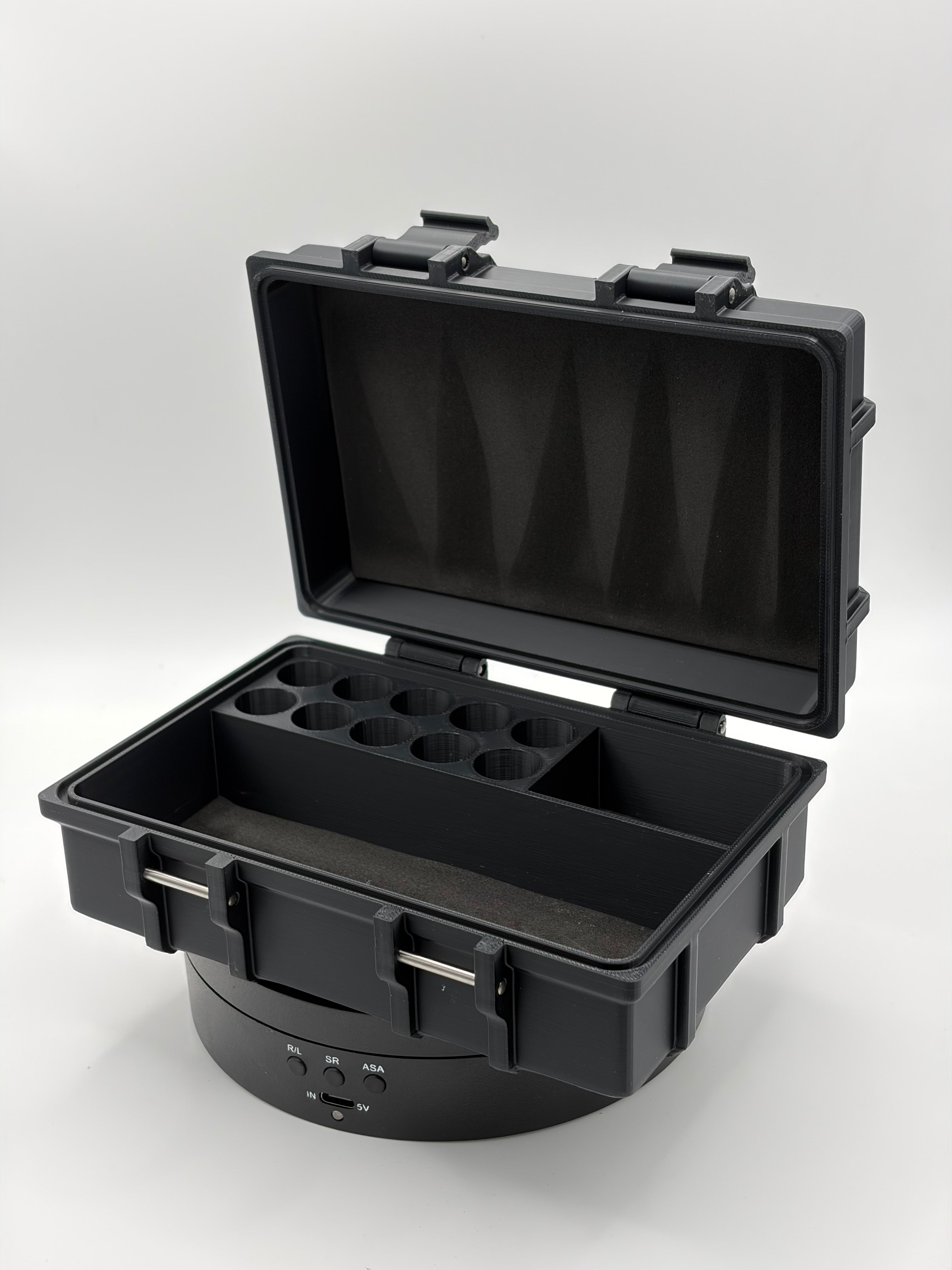 Robin Fit Vial Storage Box 10 V2, praktische Aufbewahrungsbox für Vials, mit stabiler Konstruktion und Platz für 10 Vials.