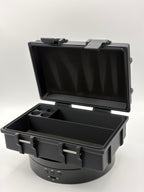 Robin Fit Vial Storage Box 4 V2 für 4x 3-ml-Vials, stabile Aufbewahrungsbox aus Kunststoff mit transparentem Deckel